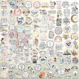 100PCS Christian Stickers,Bible Stickers for Water Bottles,Waterproof Jesus Stickers, Bible Verse Stickers for Laptops, Phone Cases,Scrapbooks Vinyl Stickers Religious Verses for Kids, Teens