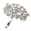 JewelVOX Pony Hook, Hair Accessories, Women's, Popular, Leaf, Metal (Silver)
