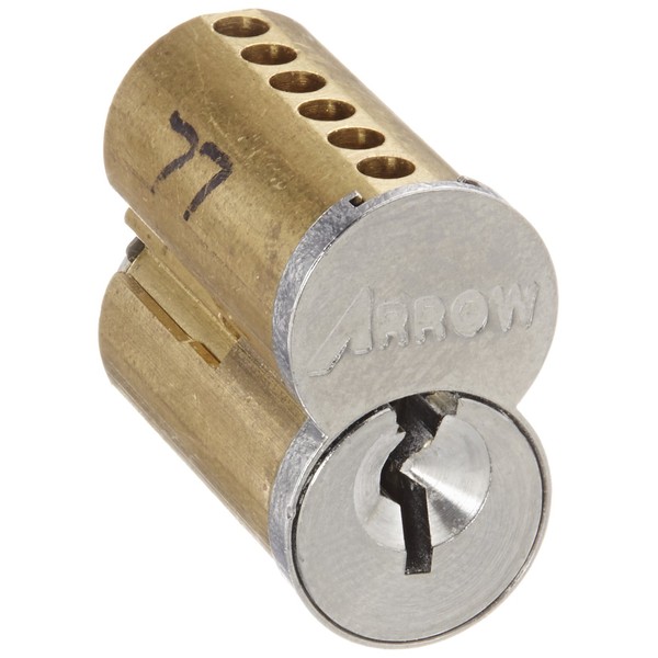 Arrow Lock 100CRP Satin Chrome Brass 6-Pin Pointe Interchangeable Uncombinated