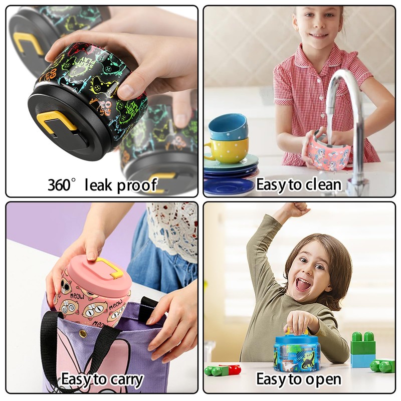 MAISON HUIS 8oz Soup Thermo Wide Mouth Vacuum Insulated Food