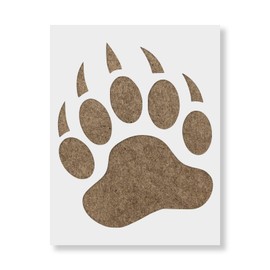 Bear Paw Claw Stencil - Reusable Stencils for Painting - Create DIY Bear Paw Claw Home Decor