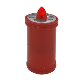 Velamp Lumino Elettrico a Led 15,2cm, Durata 90gg, rosso con Luce fissa rossa