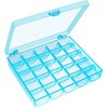 YEQIN 25 Slots Sky Blue Bobbin Box,Sewing Machine Bobbin Organizer
