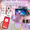 YYAOEMI Karaoke Machine with 2 Microphones for Kids Adults Mini
