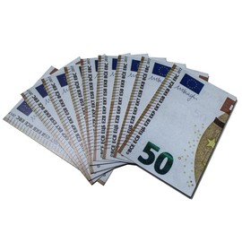 1A Style Sticker Fake Banknote Business Card, Flirting Card No Advertising - Just An Honest Attempt to Get to Know You (10, Brown 50s)