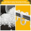 GOLRISEN Gutter Hooks,100 Piece Gutter Clips for Lights,Plastic Light Gutter