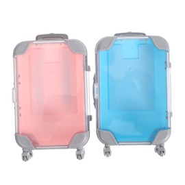 SAFIGLE Eyelash Suitcase Lash Travel Case with Large Capacity Portable Eyelash Holder Box Waterproof Lightweight for Travel