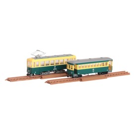 TOMYTEC 313540 Railway Collection Narrow Gauge 80 Straight Cathouse Train (All Gold Cars) + Passenger Set Diorama Supplies (Manufacturer's First Order Limited Production)