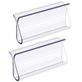 2 Pcs Roller Shade Pull Clear Plastic Hem Grip Roller Blind Sunshade Lifting Clip R Type Lifting Clamp Roller Shade Hardware for Windows Accessories