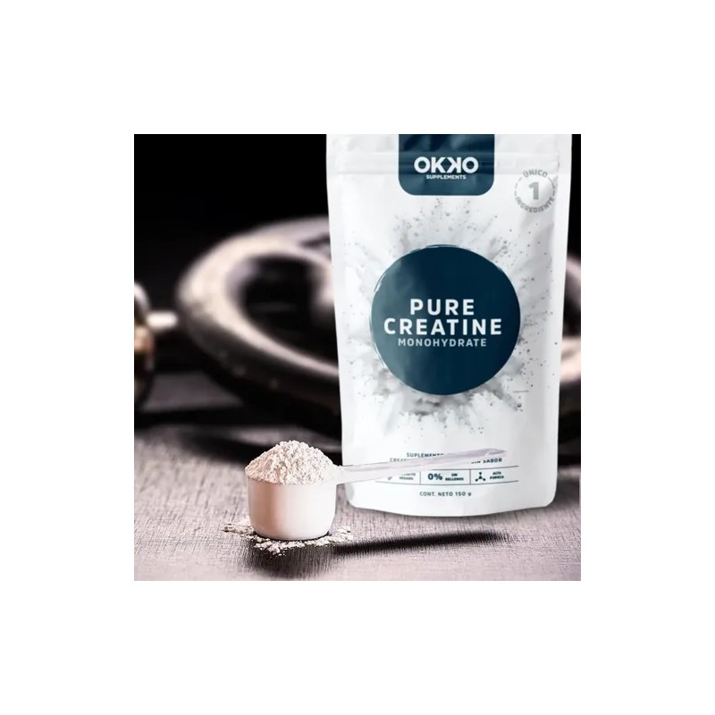 Creatina Monohidratada Pura Okko 150g Sin Sabor