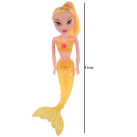 Vctitil 4 Pieces Princess Fairy Doll Toys for Girls Waterproof Classic Swimming Pool Toys Mermaid Dolls