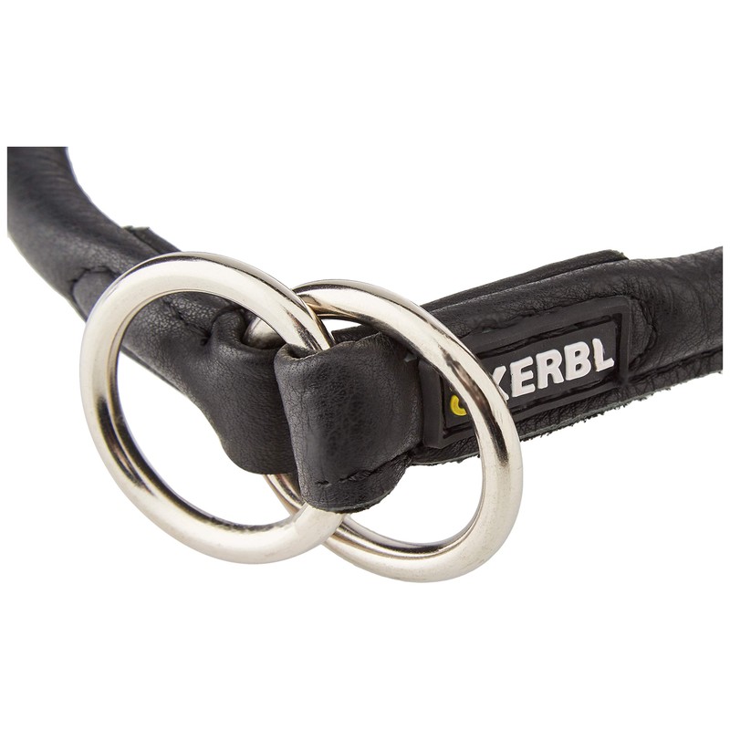 Kerbl Roma Round-Leather Choker, 45 cm, Black