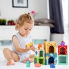KMTJT Toddler Dinosaur Sorting and Stacking Toys Blocks for 12
