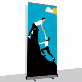 AD. Printing Materials Store Standard Retractable Banner Stand 33.5"Wx 80" H Padded Canvas Bag (Stand Only)