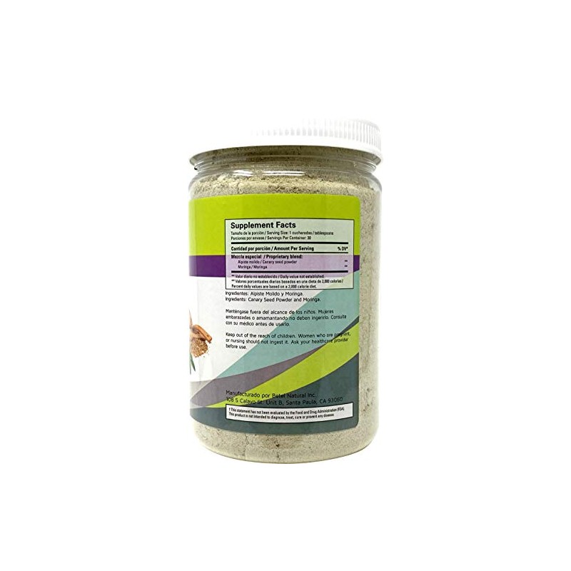 Betel Natural Leche de Alpiste with Moringa No Silica- Great