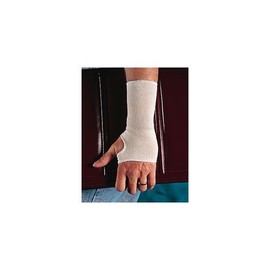 Wrist Support - Medium Soft Knitted Beige Elastic. Slips on Easily to Provide Compression.