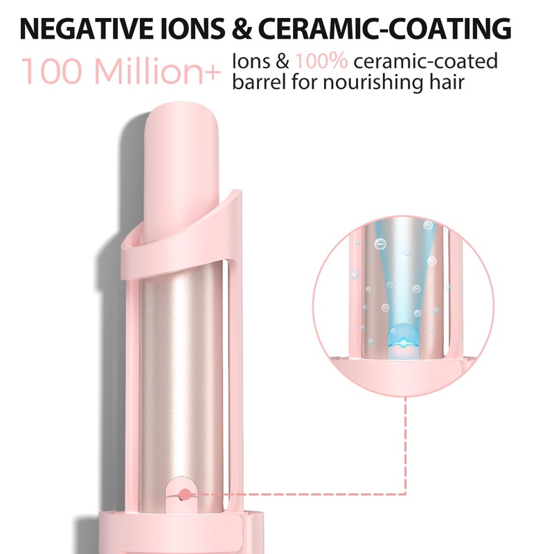 Zavarea Automatic Curling Iron, 1 Inch Hair Curler with 5