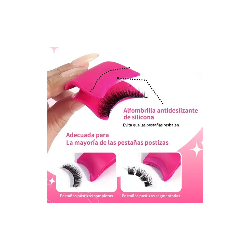 20 Pares Blister Extensiones De Pestañas 3d Kit Maquillaje