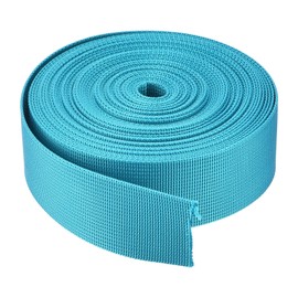 sourcing map Flat Nylon Webbing Strap 1.5 Inch 10 Yards Light Blue for Backpack, Luggage-rack