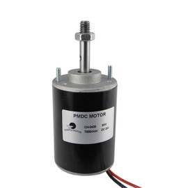 CHANCS Permanent Magnet DC Motor 24 V 7000 rpm CW/CCW Reversible Electric Motor Fast Speed Low Noise to DIY Generator CH-3420 DC Motor with Adjustable Speed