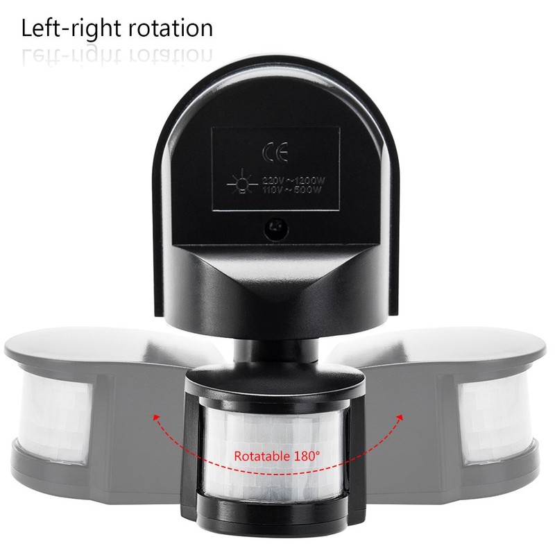 Lovesole_JP Infrared Sensor Switch Motion Sensor 1200W Max Outdoor/Indoor Security