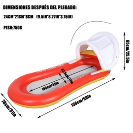 MOSU Flotadores de Piscina Inflables, Tumbona Hinchable con Reposacabezas, Juguetes de Piscina para Adultos, Flotadores de Piscina de Diseño de Malla para Piscina, Playa, Vacaciones, Fiesta (Rojo)