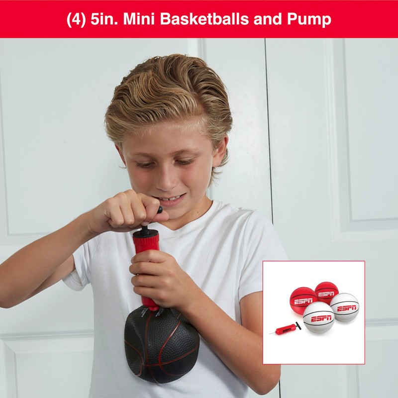 ESPN Mini Basketball Hoop, Over The Door Basketball Hoop with