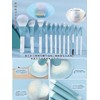GRTUFOBA Makeup Brushes Set of 12, Premium Fiber Bristles, Ultra
