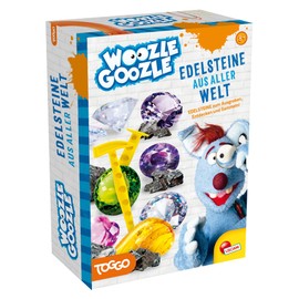 Lisciani - WOOZLE GOOZLE - Gemstones from All Over the World - Experiments for Children from 7 Years - Gemstone Adventures: Discover Real Minerals to Collect - Made in Italy