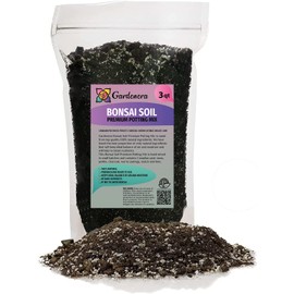 Premium Bonsai Soil Potting Mix by Gardenera - Optimal Balance for Healthy Bonsai Growth and Nutrient Retention - 3 Quart