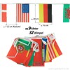 9 m International Bunting with 32 Country Flags Approx. 9.00