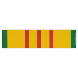 Magnetic Bumper Sticker - Vietnam War Service Ribbon - Conflict Service Bar - 10" x 2.5"