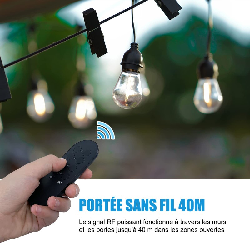 SURNICE Wireless Socket for Outdoor Use, IP44, Range 40 m,