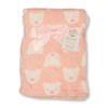 Baby Wrap Blanket with Teddy Print - Colours Pink, Blue,