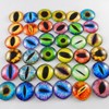 Julie Wang Drachenaugen Cabochons aus Glas rund sortierte Größen 20
