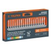 Kit de puntas diamantadas para herramienta rotativa, 20 pzs Truper