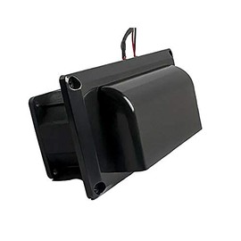 MASO Ventilador de ventilación lateral para caravana, caravana, remolque, potente, color negro, 25 W