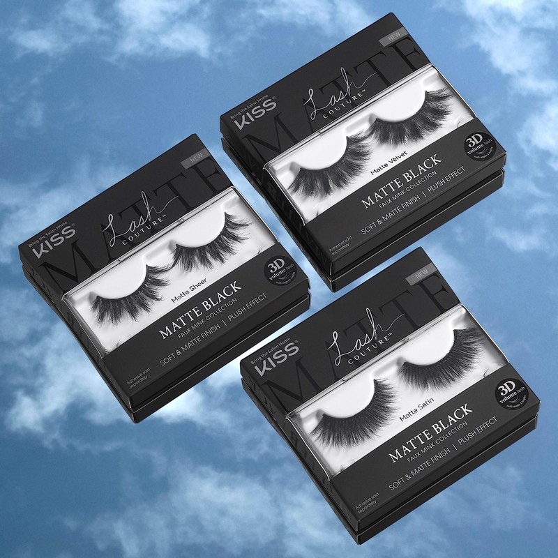 KISS Lash Couture 3D Matte False Eyelashes, 'Matte Satin', 16