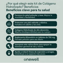 2 Pc Colágeno Hidrolizado 700mg Colágeno En Combinación 120t                                                                                          