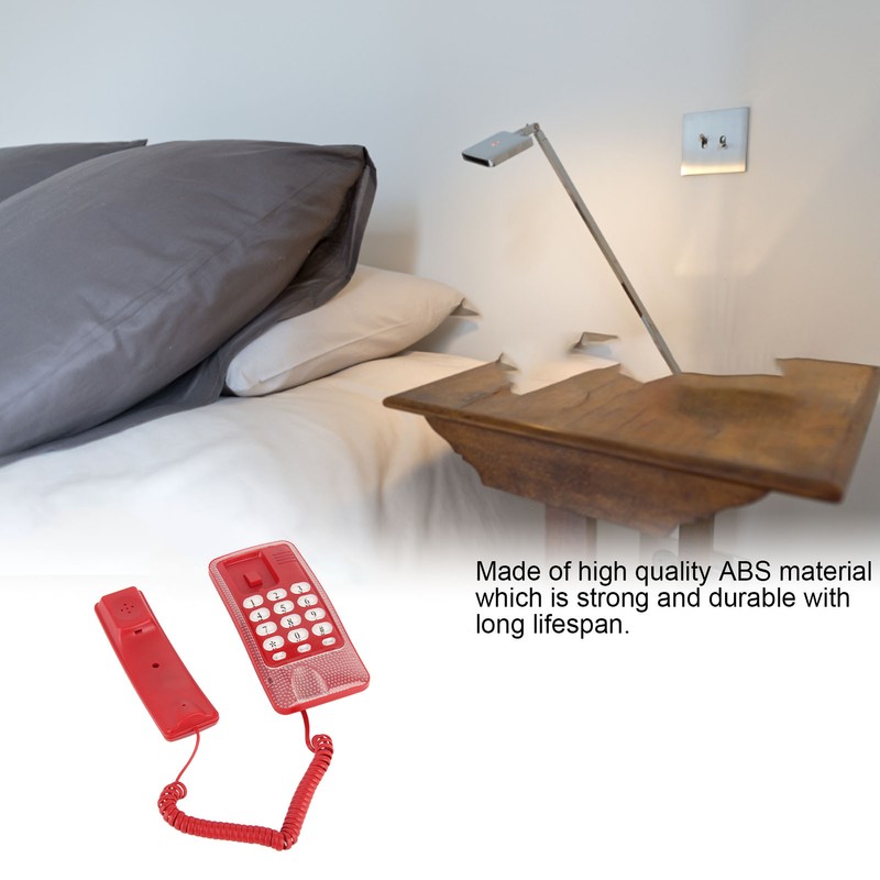 KXT‑438 Wall Mounted Home Phone Corded Telephone with Redial Quick