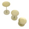 Gold Pillar Candle Holder Double Sided Use Rust Prevention Iron