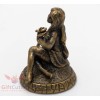 Solid Brass Amber Figurine of Virgo Astrology Zodiac sign Horoscope