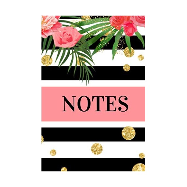 Notes: Mini Pocket Size On the Go Notebook. Stripe and