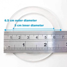 Stovetop Espresso maker replacement silicone 3 espresso cup size gasket seals (3 seals) & 1 replacement filter screen for GROSCHE Milano moka pots. replacement gasket 3 cup silicone seals & filter kit