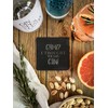 Slate Coaster Set (4 Pieces) for Gin with Gin Sayings