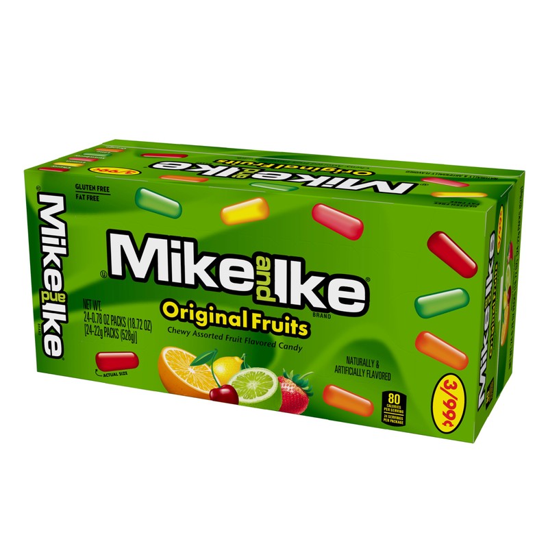 Mike and Ike Original Fruits Candy, 0.78 Ounce Box (Pack
