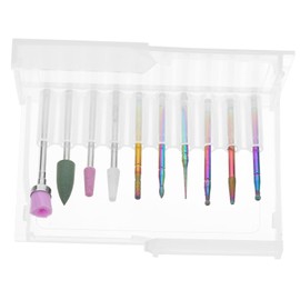 Gatuida 10 pcs Cuticle Nail Drill Bits Professional Manicure Tools Compatible with Electric Nail Drills Easy to Install Use for Home Salon