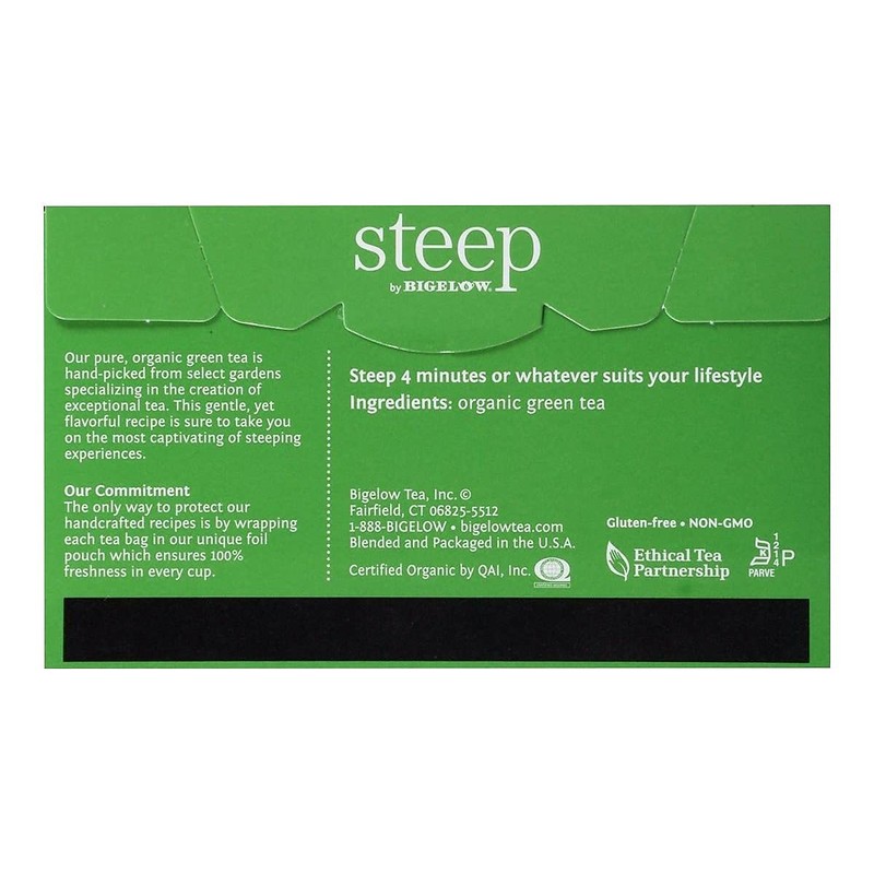 Bigelow Tea Steep Pure Green Organic, 0.91 oz
