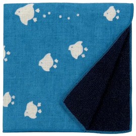 Hamamonyo Washed Towel Handkerchief Japanese Taupe