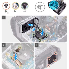Deal4GO VR Voltage Regulator Thermal Module VRM Heatsink N1C1D 0N1C1D Replacement for Dell Alienware Aurora R11 R12, Silver
